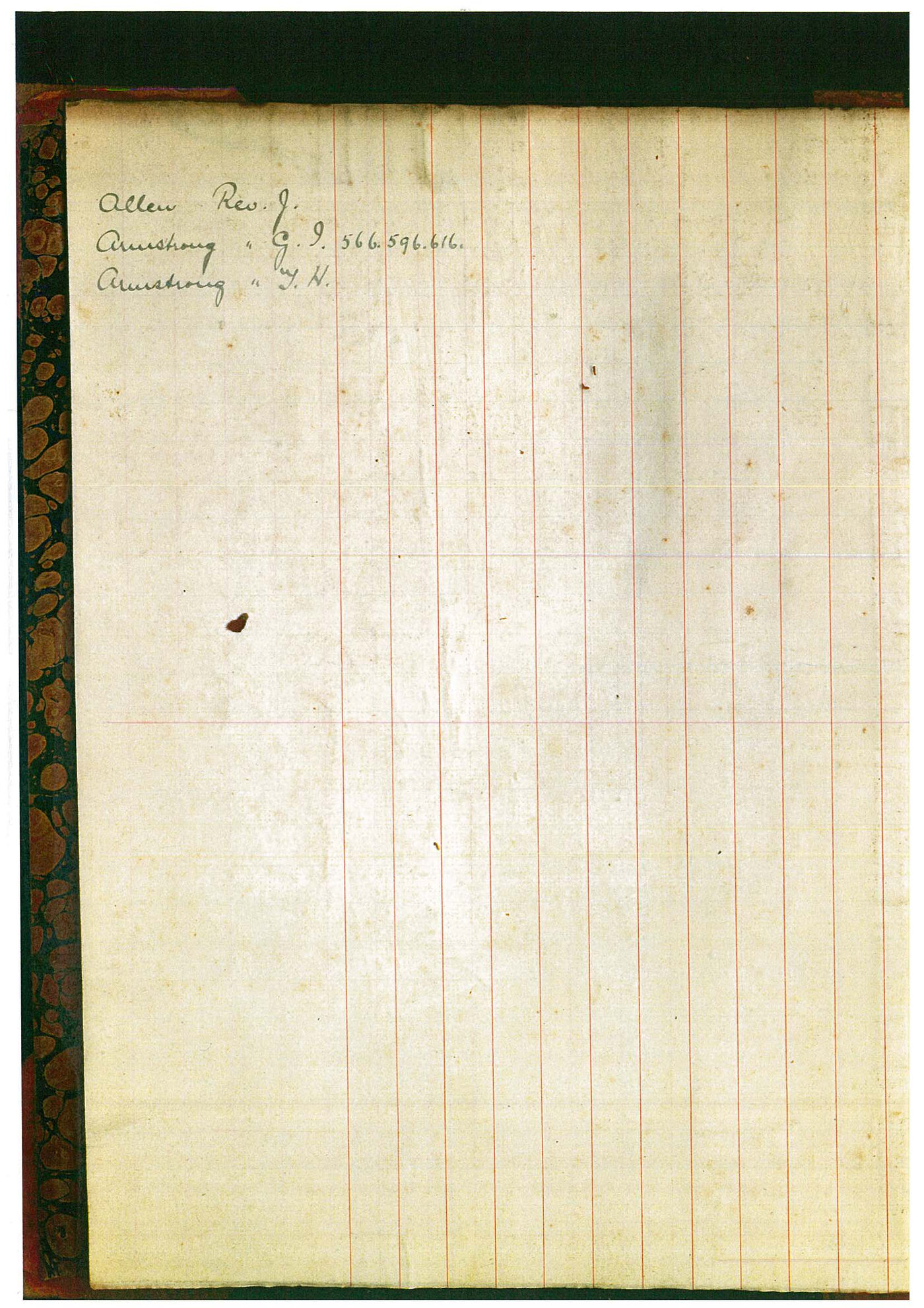 Registrar - Thomas a'Beckett Letter Book June 12 1885 - March 12 1886 index