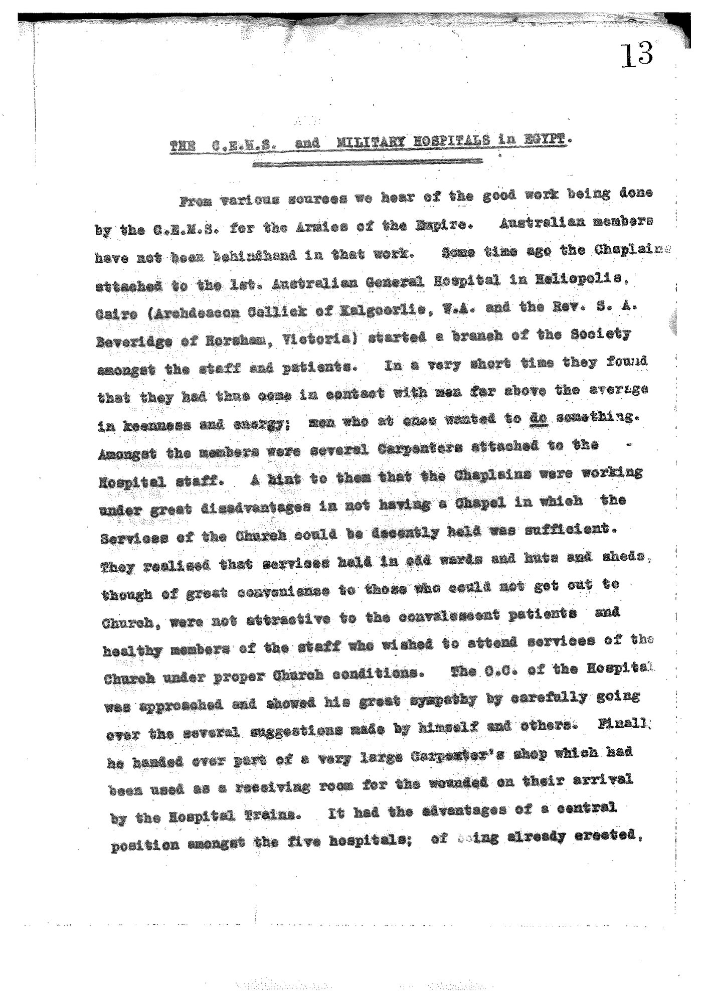 Registrar - Albert Edward McLennan Letter Book March 2 1916 - June 7 1916 CEMSMilitaryHospitalsEgypt1916