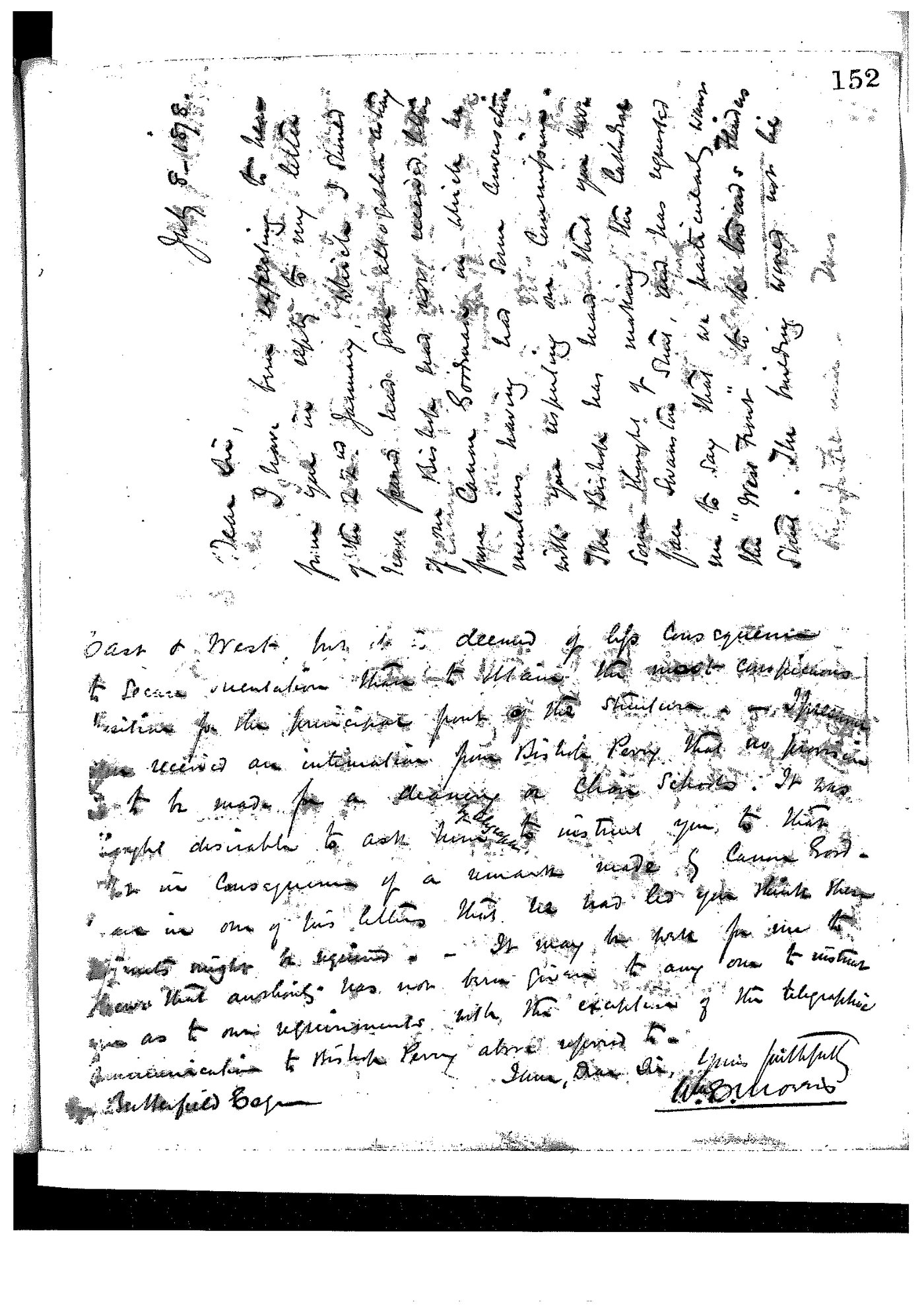 Registrar - Thomas a'Beckett Letter Book May 30 1878 - 24 December 1878