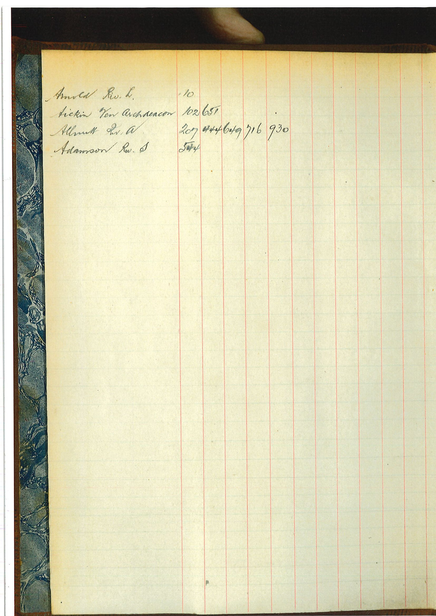 Registrar - Albert Edward McLennan Letter Book July 5 1923 - November 11 1923 index