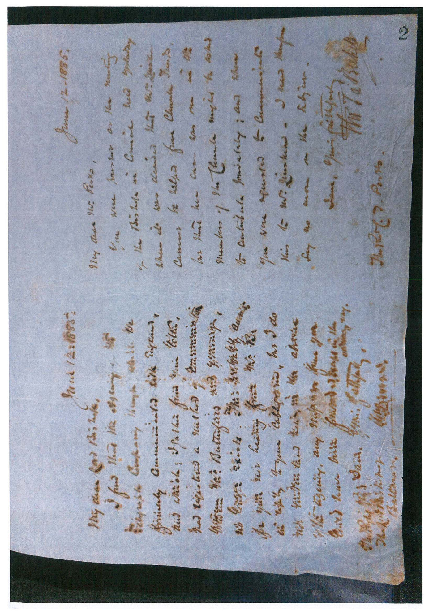 Registrar - Thomas a'Beckett Letter Book June 12 1885 - March 12 1886