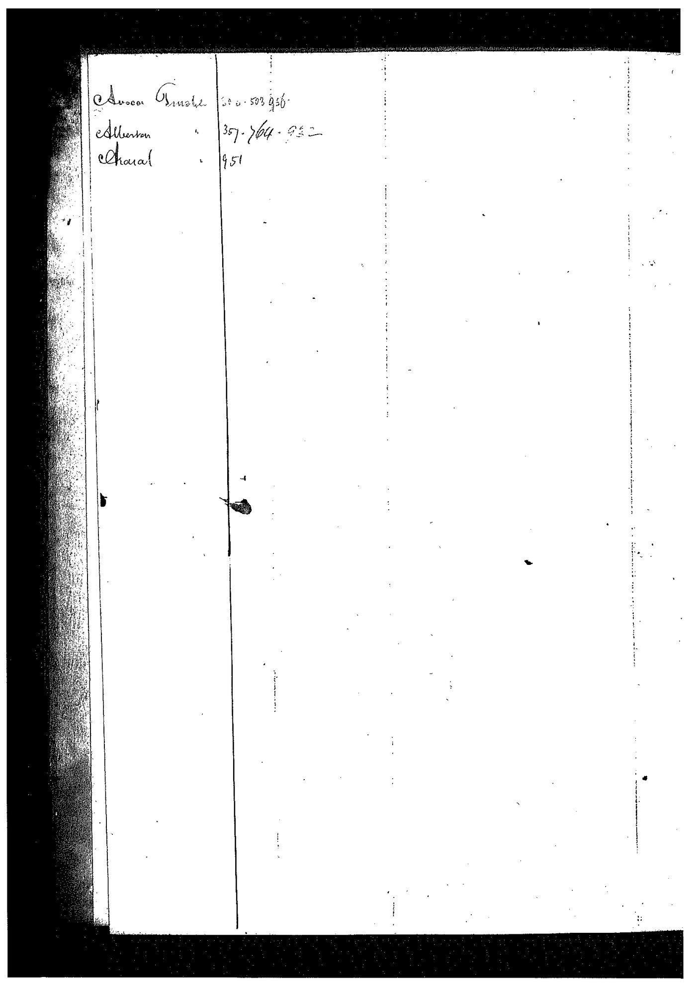 Registrar - Thomas a'Beckett Letter Book April 16 1861 - February 4 1862 index