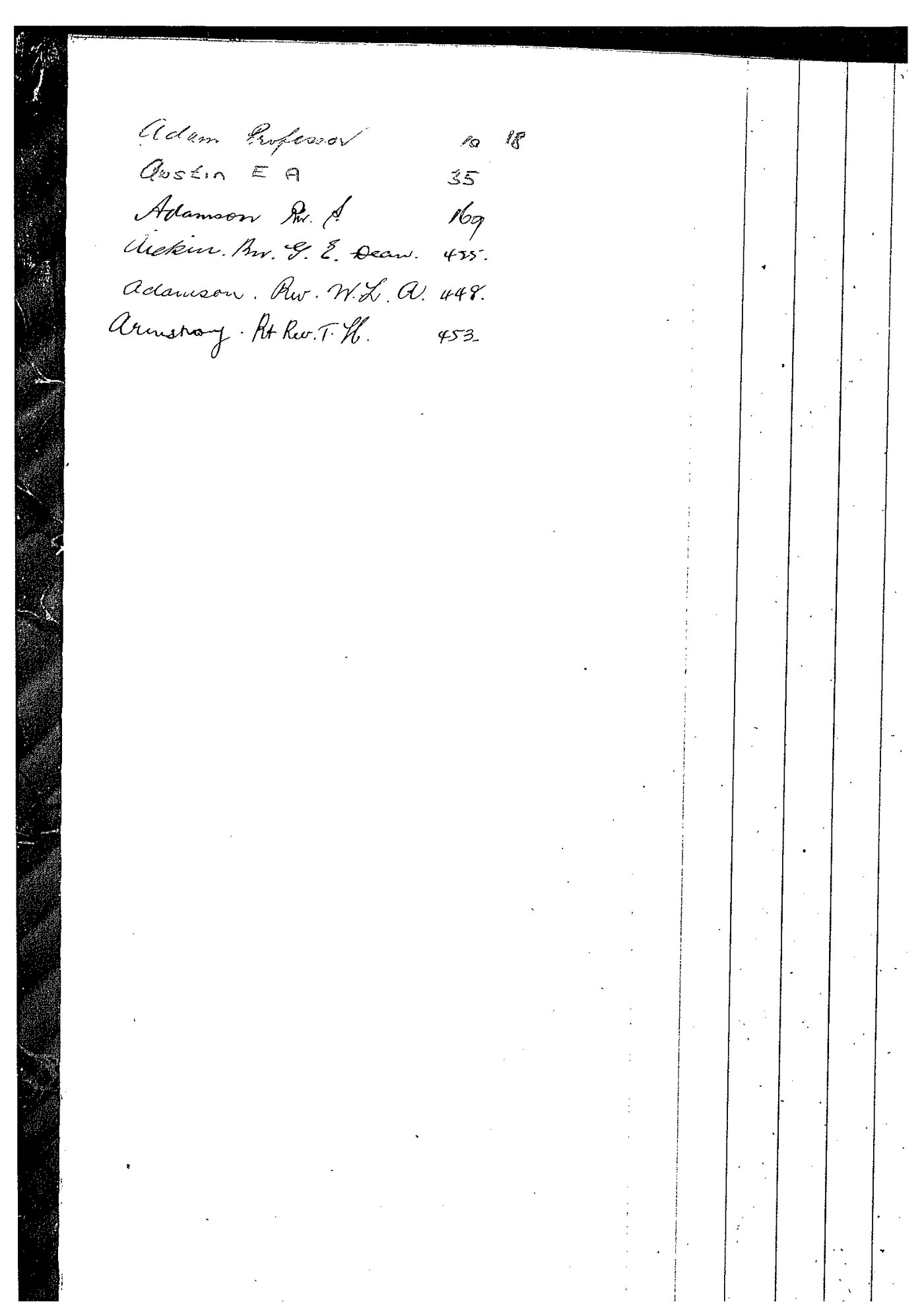 Archbishops Bishops Office Correspondence: Archbishop Harrington Clare Lees Letter Book February 24 1922 - December 16 1927 index