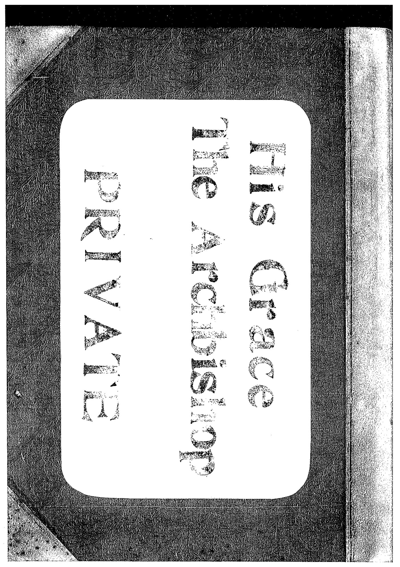 Archbishops Bishops Office Correspondence: Archbishop Harrington Clare Lees Letter Book March 3 1922 - May 12 1922 index