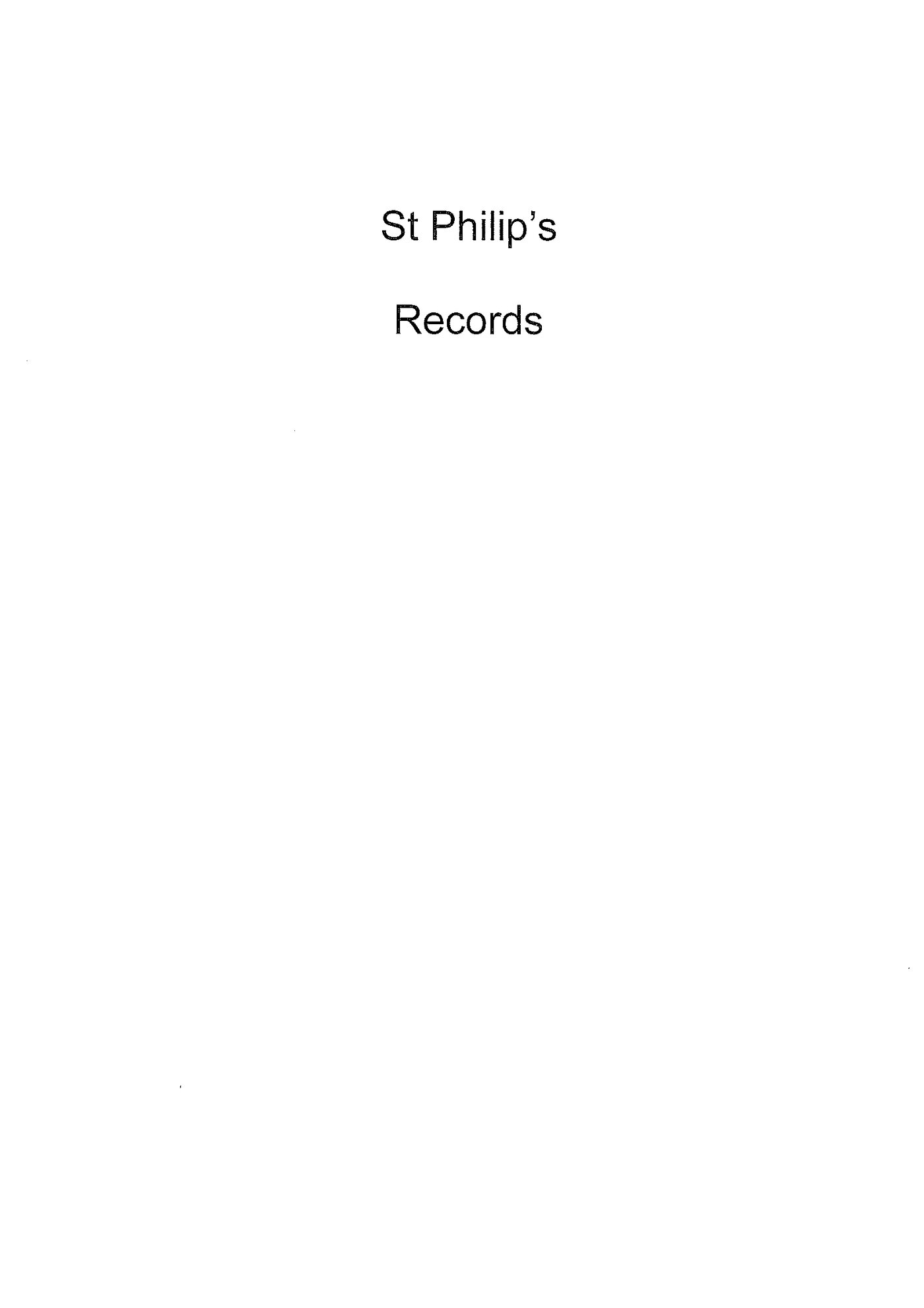 Records and Correspondence: StPhilipsCollingwood