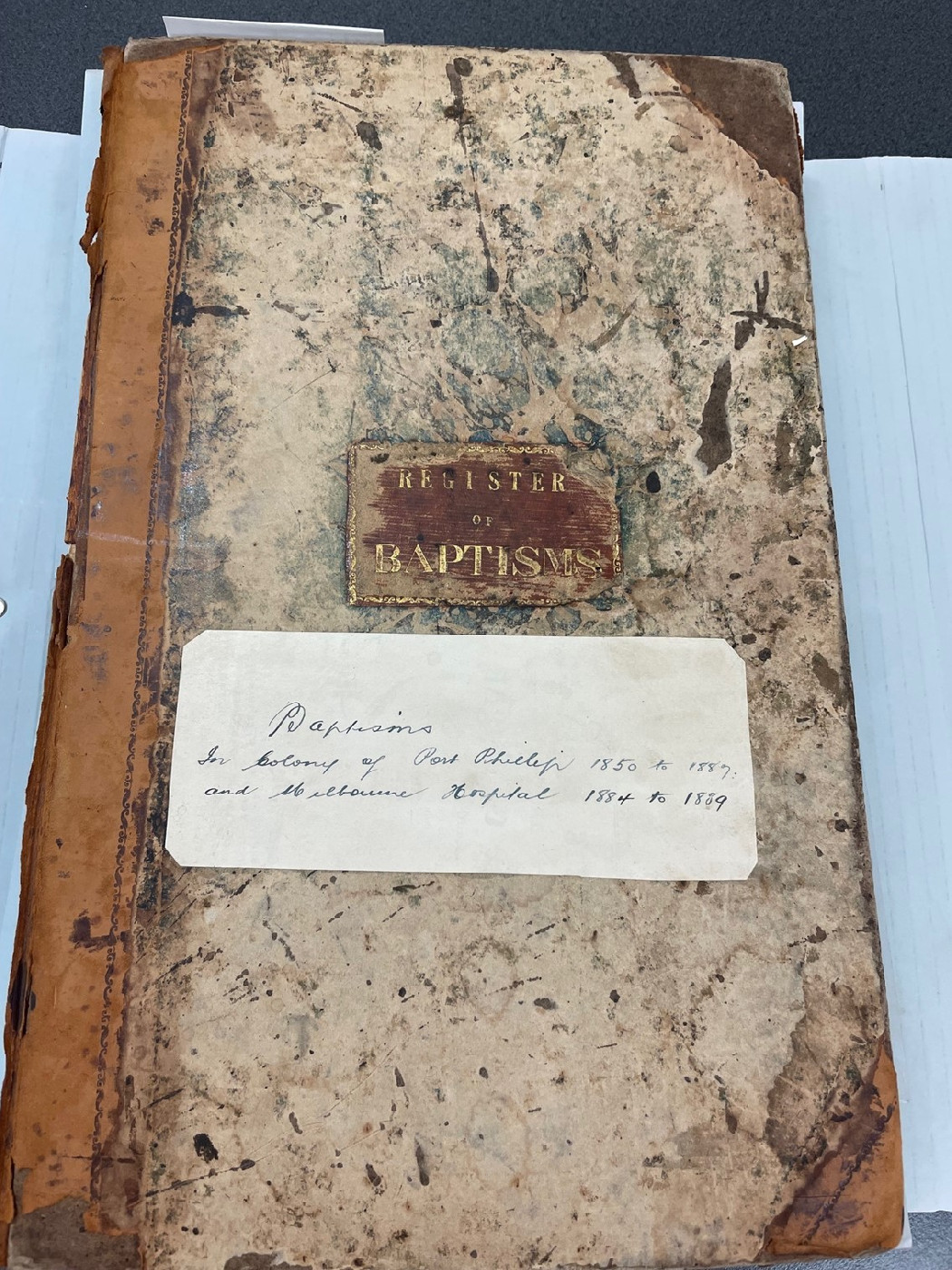 Baptisms in the Colony of Port Phillip and Melbourne Hospital: 1850-1889